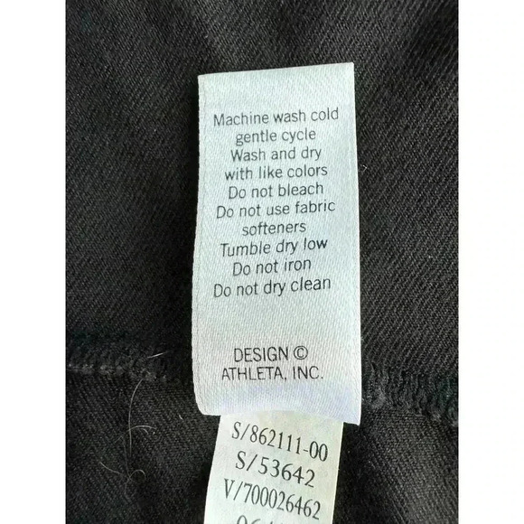 Athleta Black Crescendo Asymmetric Midi Skirt Size XL 862111 - Picture 7 of 8